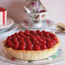 Raspberry and Cinnamon Custard Tart
