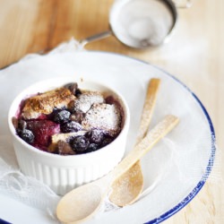 Berries & Choco Chip Bread Pudding