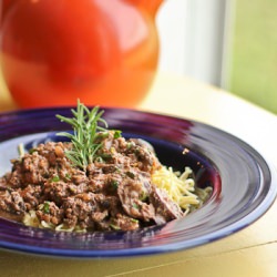 Beef Stroganoff with Rosemary