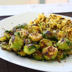 Pan Roasted Brussel Sprouts
