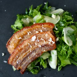 Belly Pork with Parsley Salad