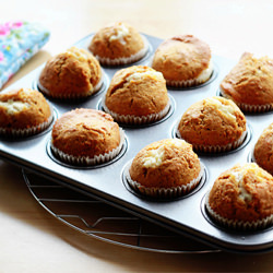 Inside-Out Carrot Cake Muffins