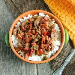 Pepper “Steak” with Rice