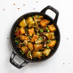 Crispy Carrot & Potato Gnocchi