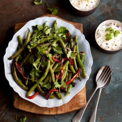 Green and Black Bean Stir Fry