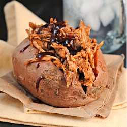 Pulled Pork-Stuffed Sweet Potatoes