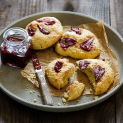 Roasted Strawberry Scones Recipe