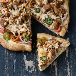 Tandoori Tempeh Pizza
