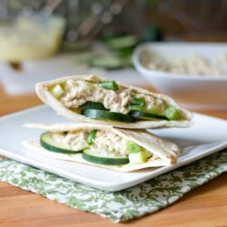 Tuna Cucumber Pita Pockets