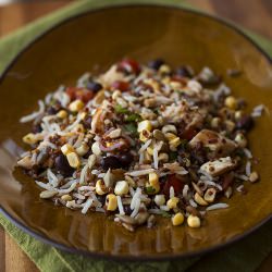 Smoky, Red Quinoa & Rice Salad