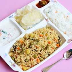 Biryani meal