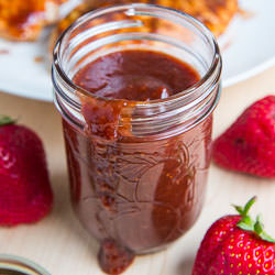 Roasted Strawberry BBQ Sauce
