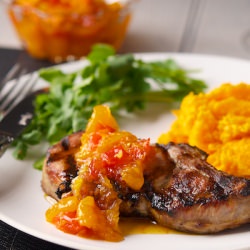 Pork with Clementine Marmalade