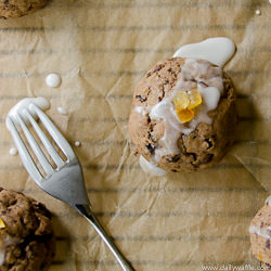 Hot Cross Bun Spice Cookies