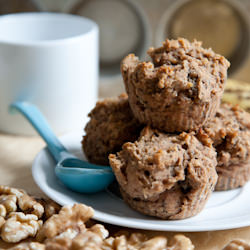 Vanilla Lemon Banana Nut Muffins