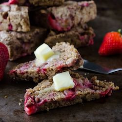 Whole Grain Strawberry Yogurt Scone