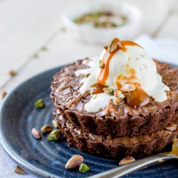 Millet Brownies With Salted Butter
