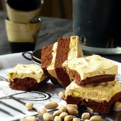 Pistachio Nougat Brownie