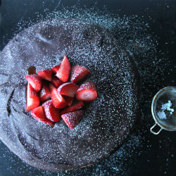 Strawberry Sponge & Chocolate Glaze
