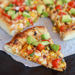 Grilled Corn + Chipotle Pesto Pizza
