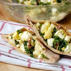 Mayo-less Egg Salad with Kale