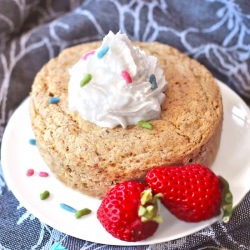 Low Fat Vanilla Microwave Cake
