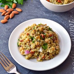 Quinoa Chickpea Almond Salad