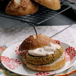 Sweet Potato Chickpea Quinoa Burger