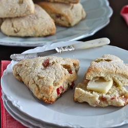 Rhubarb Scones