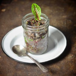 Rhubarb Lentil Salad