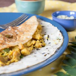 Savory Semolina Crepes