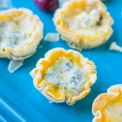Mini Blue Cheese Quiche Phyllo Cups