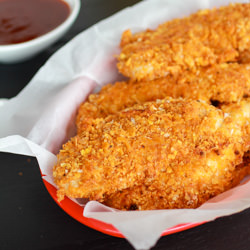 Cajun BBQ Cheddar Chicken Fingers