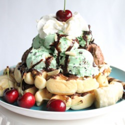 The Ultimate Waffle Sundae