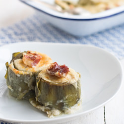 Ham Stuffed Artichokes