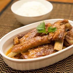 Braised Pork Ribs with Orange Juice