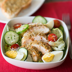 Parmesan Herb Chicken & Salad