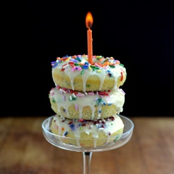Birthday Cake Doughnuts