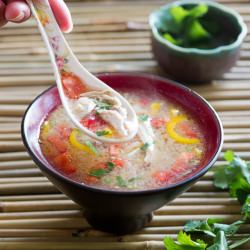 Hot and Sour Thai Chicken Soup