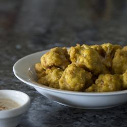 Spicy Cauliflower Fritters
