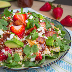 Strawberry BBQ Chicken Quinoa Salad