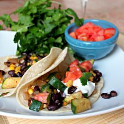Zucchini Black Bean Tacos