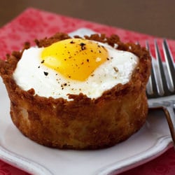 Baked Eggs in a Crisp Potato Crust