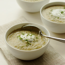 Easy Artichoke Soup w/ Spring Herbs