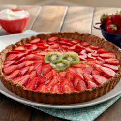 Strawberry Lemon Curd Tart