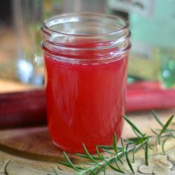 Fresh Rhubarb Simple Syrup