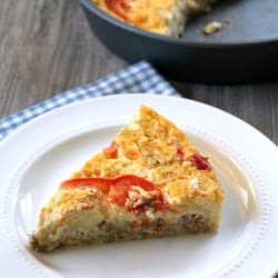 Crustless Sausage & Veggie Quiche