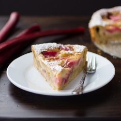 Rhubarb Brown Butter Tart
