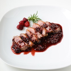 Duck with Port Wine & Raspberries