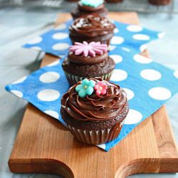 Fluffy Chocolate Cupcake